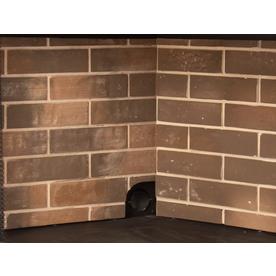 Pleasant Hearth Zero Clearance Firebox 42&rdquo; Brick Panel Set for Gas Fireplaces