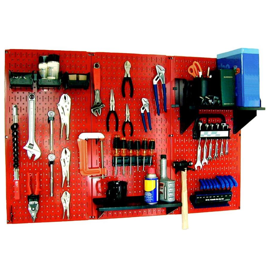 Wall Control 30Piece Steel Pegboards Kit (Actual 16in x 32in) in