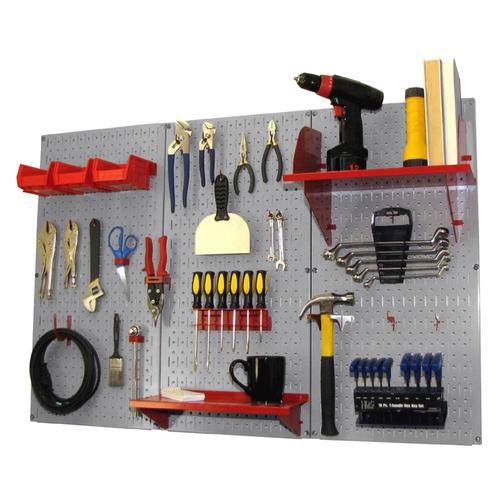 Wall Control 30Piece Steel Pegboards Kit (Actual 16in x 32in) in
