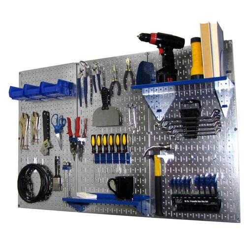 Wall Control 30-Piece Steel Pegboards Kit (Actual: 16-in x 32-in) in ...