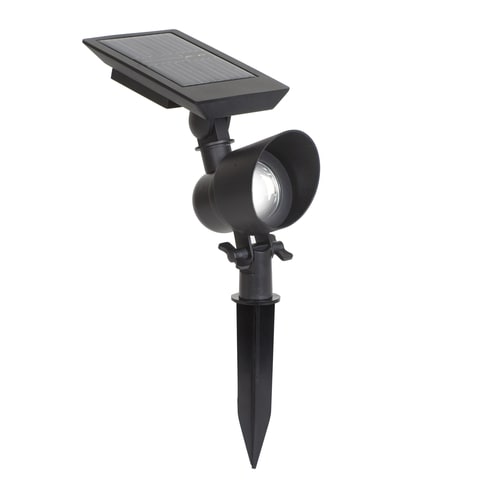 Portfolio 12X Black Solar LED Landscape Flood Light At Lowes Com   873046008794xl 