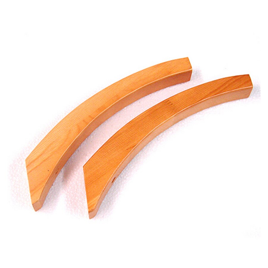 allen + roth JLH-516 2-Pack Honey Maple Curved Angle Brackets