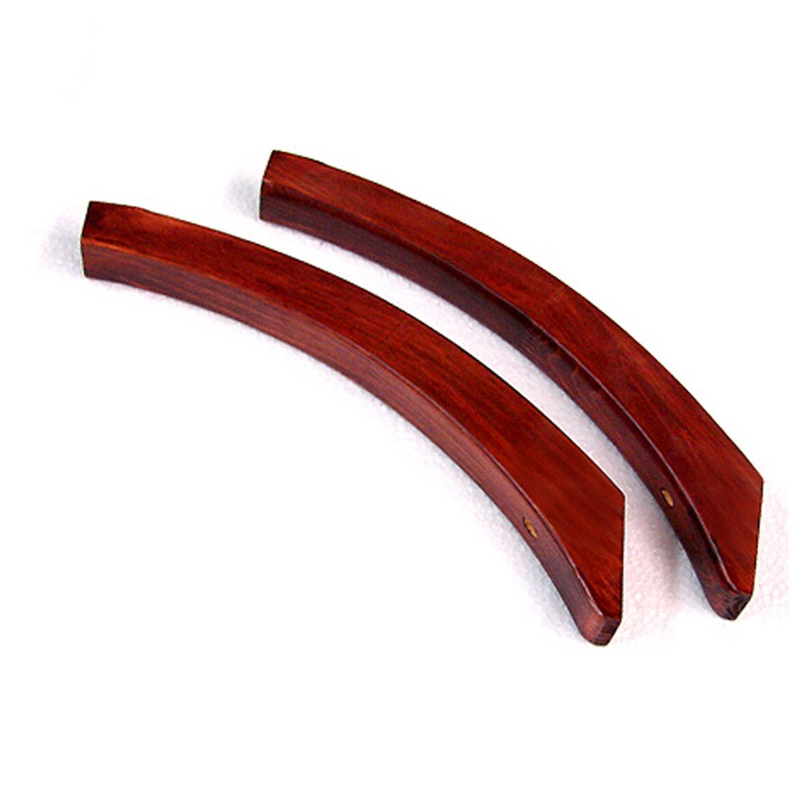 allen + roth JLH-517 2-Pack Red Mahogany Curved Angle Brackets