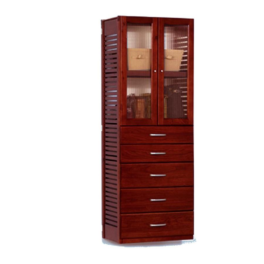 John Louis Home 10 Ft X 72 Red Gany Wood Closet Kit At John Louis Home 10 Ft X 72 Red Gany Wood Closet Kit