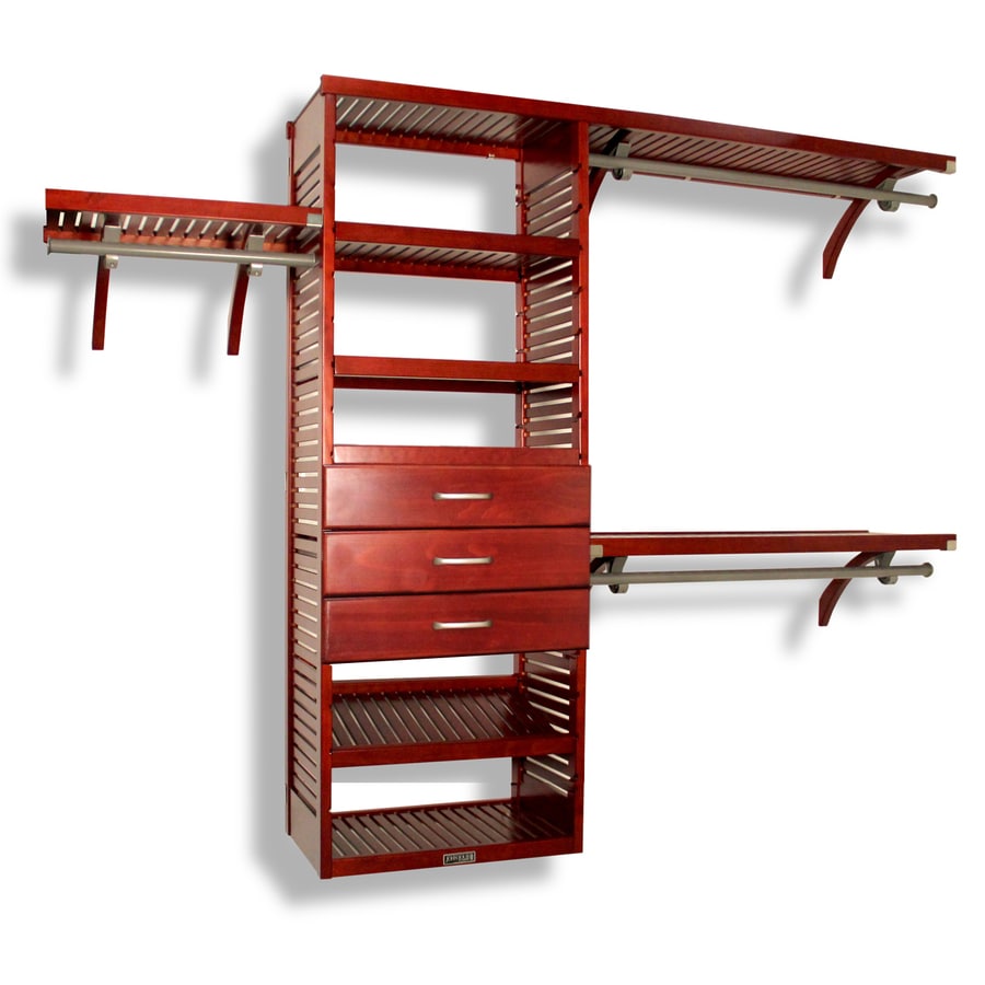 John Louis Home 10 Ft X 8 Red Mahogany Wood Closet Kit At Lowes John Louis Home 10 Ft X 8 Red Mahogany Wood Closet Kit