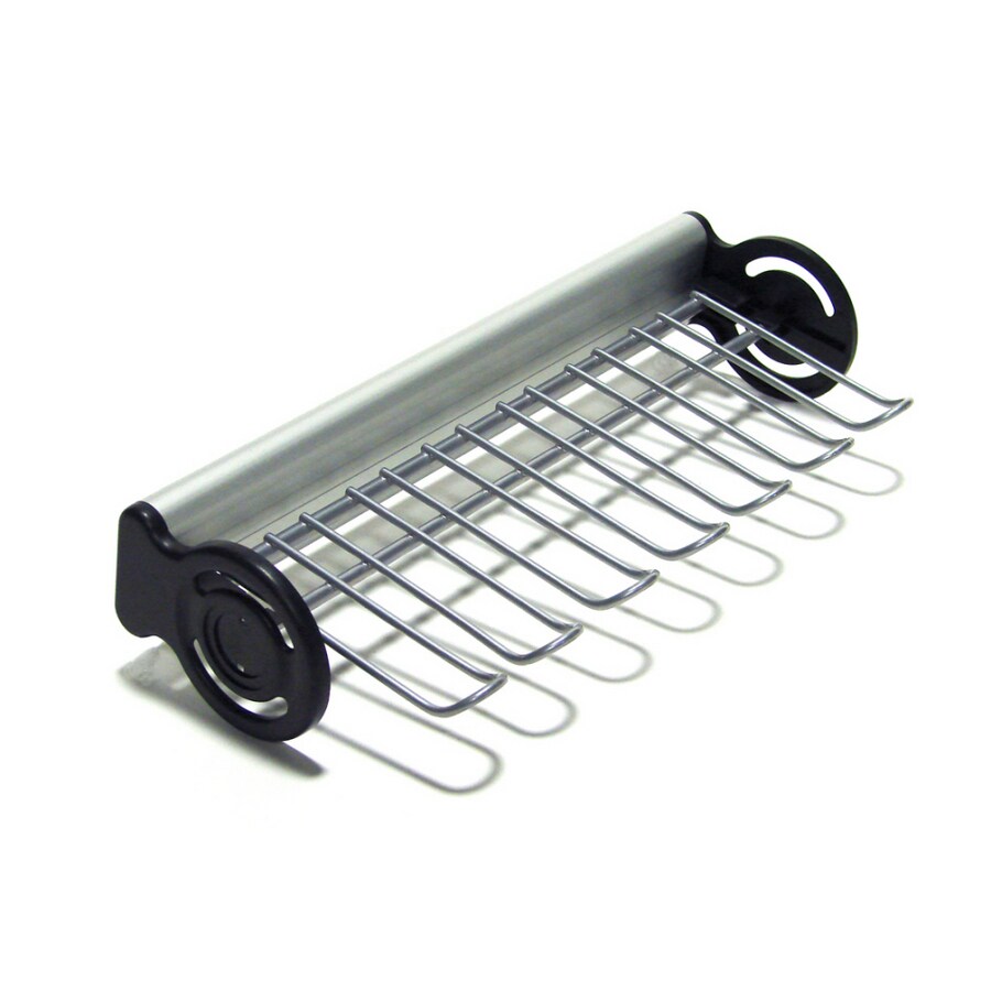 John Louis Home 12in Satin Nickel Side Mount Tie/Belt Rack at