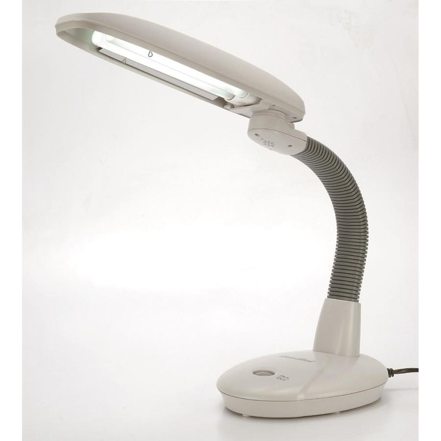 Spt 19 5 In Gray 2 Tube Bulb Desk Lamp At Lowes Com