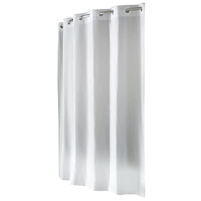 Solid Shower Liner, Hookless Shower Curtain Liner Stall Size