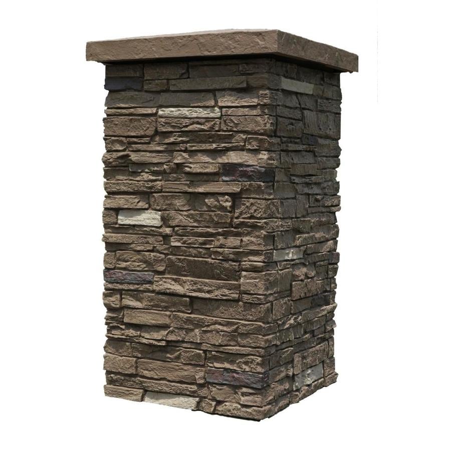 Nextstone Slatestone Column Wrap Brunswick Brown Faux Stone Veneer At 1290