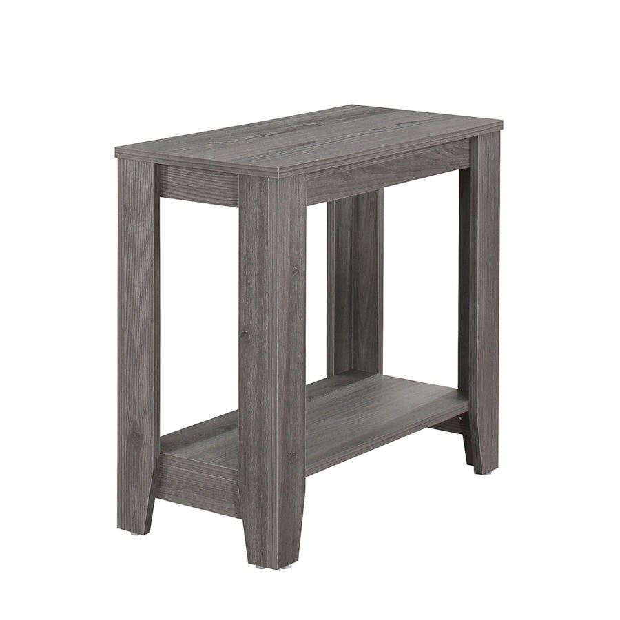 Monarch Specialties Grey Wood-look Composite End Table