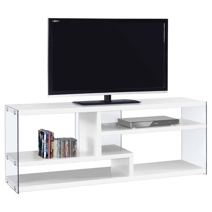 Monarch Specialties Glossy White Tv Cabinet At Lowes Com