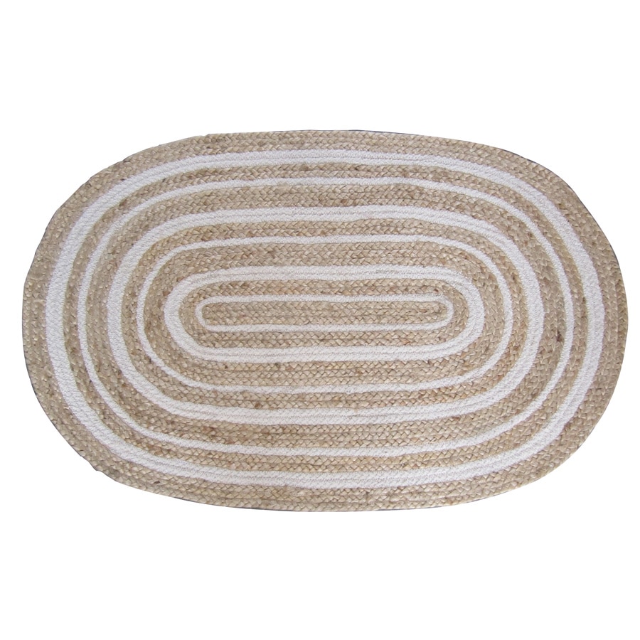 Allen Roth Oval Indoor Braided Throw Rug At Lowes Allen Roth Oval Indoor Braided Throw Rug