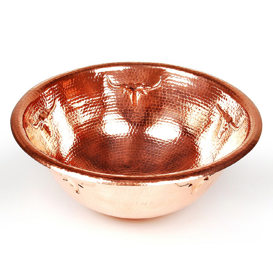 D'Vontz Copper Copper Vessel Bathroom Sink at