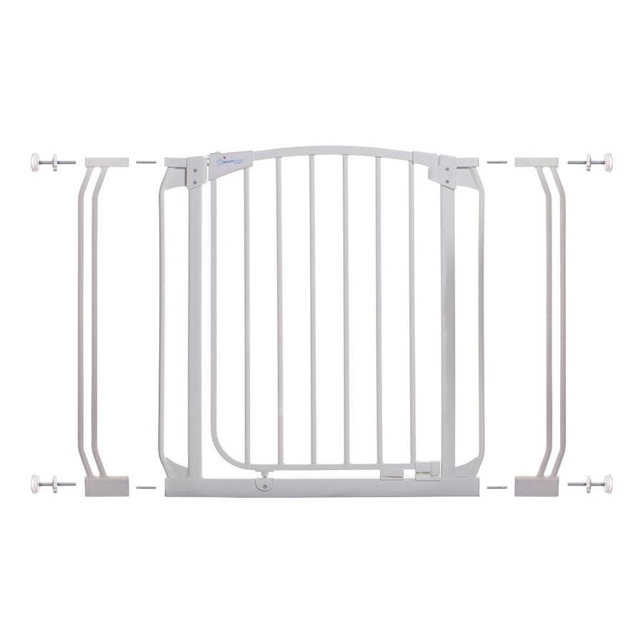 Dreambaby Chelsea Auto Close 39 in x 29.5 in White Metal Child Safety Gate