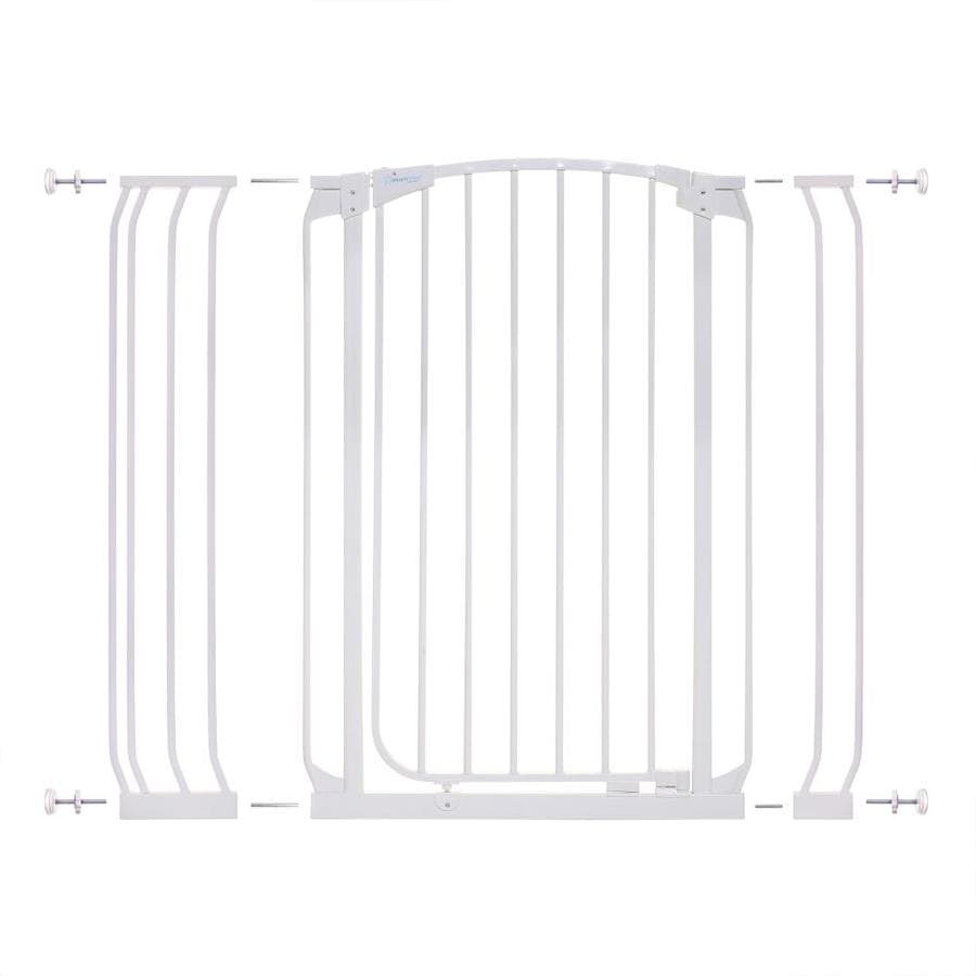 Dreambaby Chelsea Tall Auto Close 42.5 in x 39.5 in White Metal Child Safety Gate