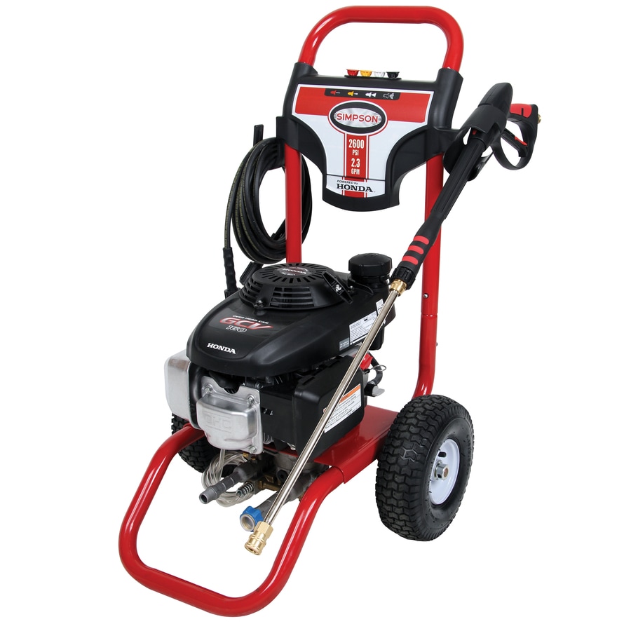 SIMPSON 2600PSI 2.3GPM Water Gas Pressure Washer with Honda Engine in