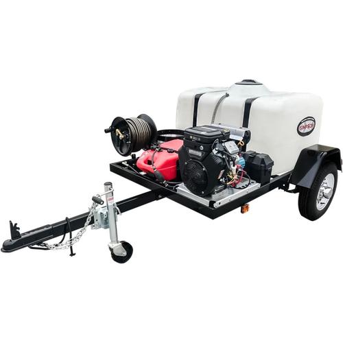 SIMPSON Mobile Trailer 4200-PSI 4-GPM Cold Water Gas Pressure Washer ...