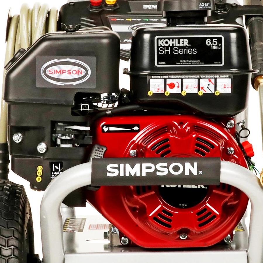 SIMPSON PowerShot 3400 PSI 2.5-Gallon-GPM Cold Water Gas Pressure ...