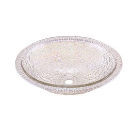bathroom sink undermount shallow jsg oceana pebble crystal reflections glass dropin or undermount oval bathroom sink with overflow sinks at lowescom bathroom sink undermount shallow jsg oceana pebble crystal reflections glass dropin or undermount oval bathroom sink with overflow sinks at lowescom