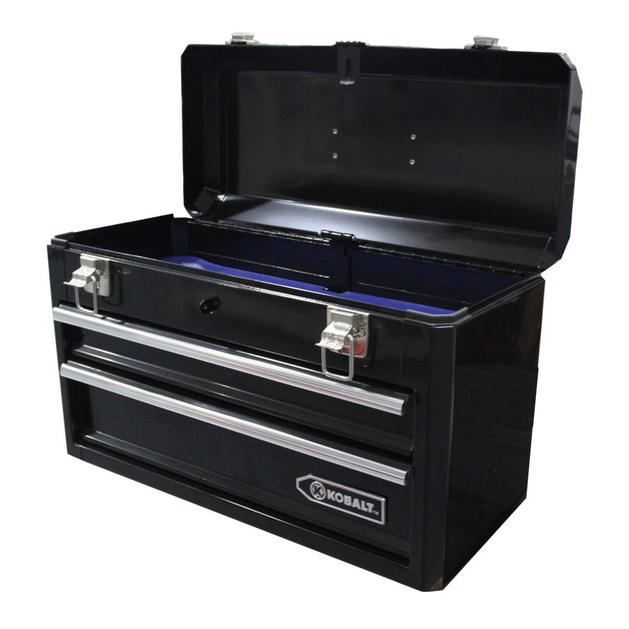 Kobalt 20 6 In 0 Drawer Lockable Black Steel Tool Box In The Portable