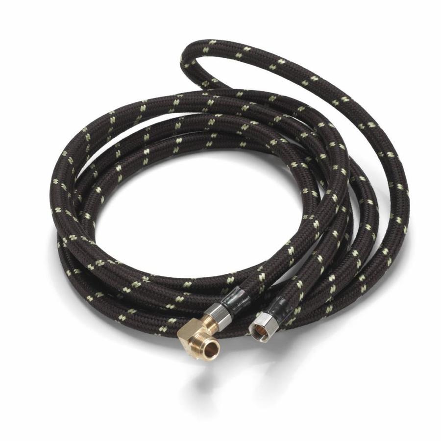 10ft 0.375 Compression Inlet x 0.375 Hose Thread Outlet Braided PVC