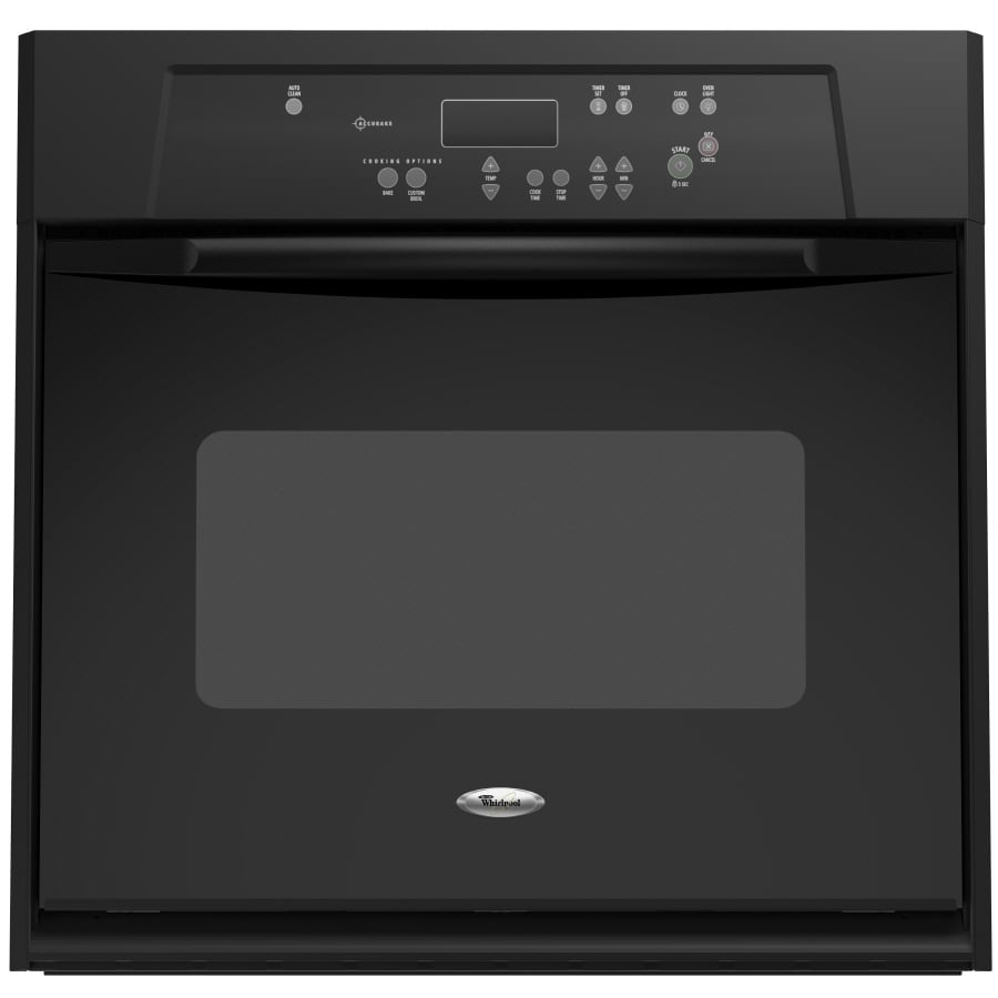 Whirlpool Self Cleaning Single Electric Wall Oven Black Common 24