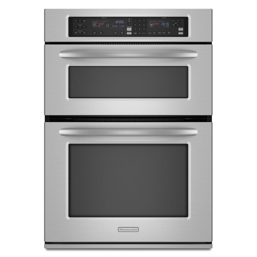 KitchenAid Self Cleaning Microwave Convection Microwave Wall Oven Combo   883049035239 