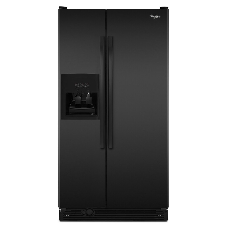 Whirlpool 21.7 Cu. Ft. Side-by-Side Refrigerator (Color: Black) ENERGY ...