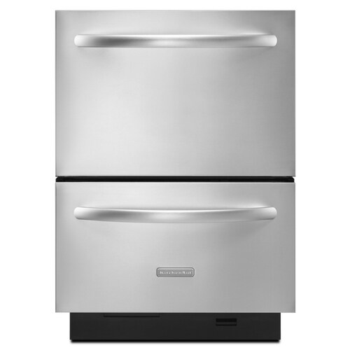 kitchenaid double drawer dishwasher kudd03dtss