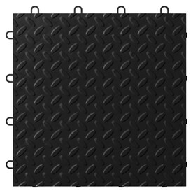 UPC 883049134031 product image for Gladiator 12-in x 12-in Black Tread Plate Garage Flooring Tile | upcitemdb.com