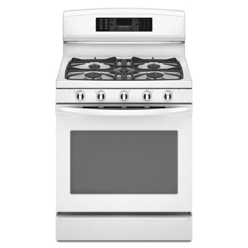 KitchenAid® 30Inch Freestanding Gas Range (Color White) at