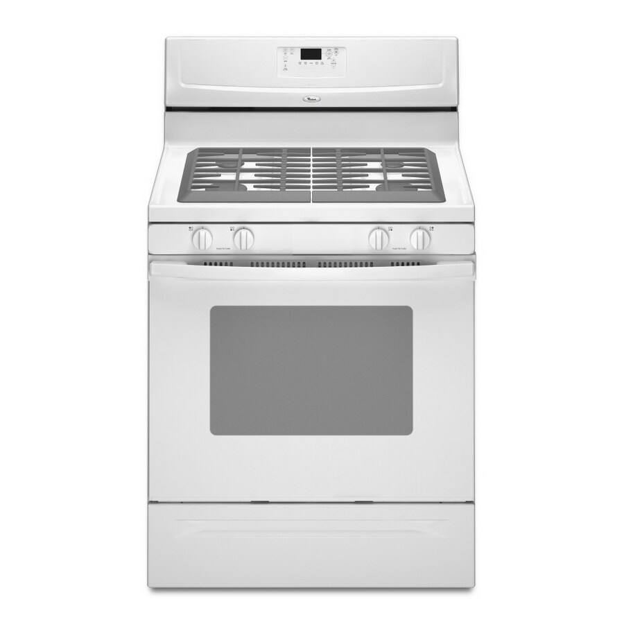 Whirlpool 30-Inch 4-Burner Freestanding Gas Range (Color: White) at ...