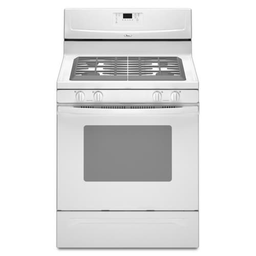 Whirlpool 30Inch 4Burner Freestanding Gas Range (Color White) in the