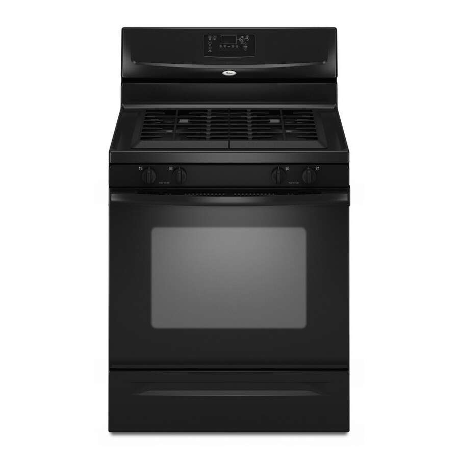 Whirlpool 30 Inch 4 Burner Freestanding Gas Range Color Black At