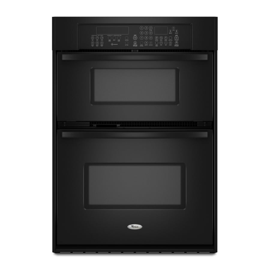 Whirlpool Gold 29.75Inch Microwave Wall Oven Combo (Color Black) in