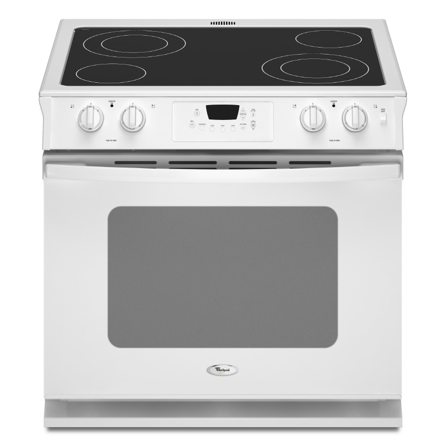 Whirlpool 30 In Smooth Surface 4 5 Cu Ft Self Cleaning Drop In Electric   883049147765 