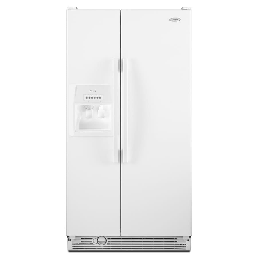 whirlpool 25.1 side by side refrigerator