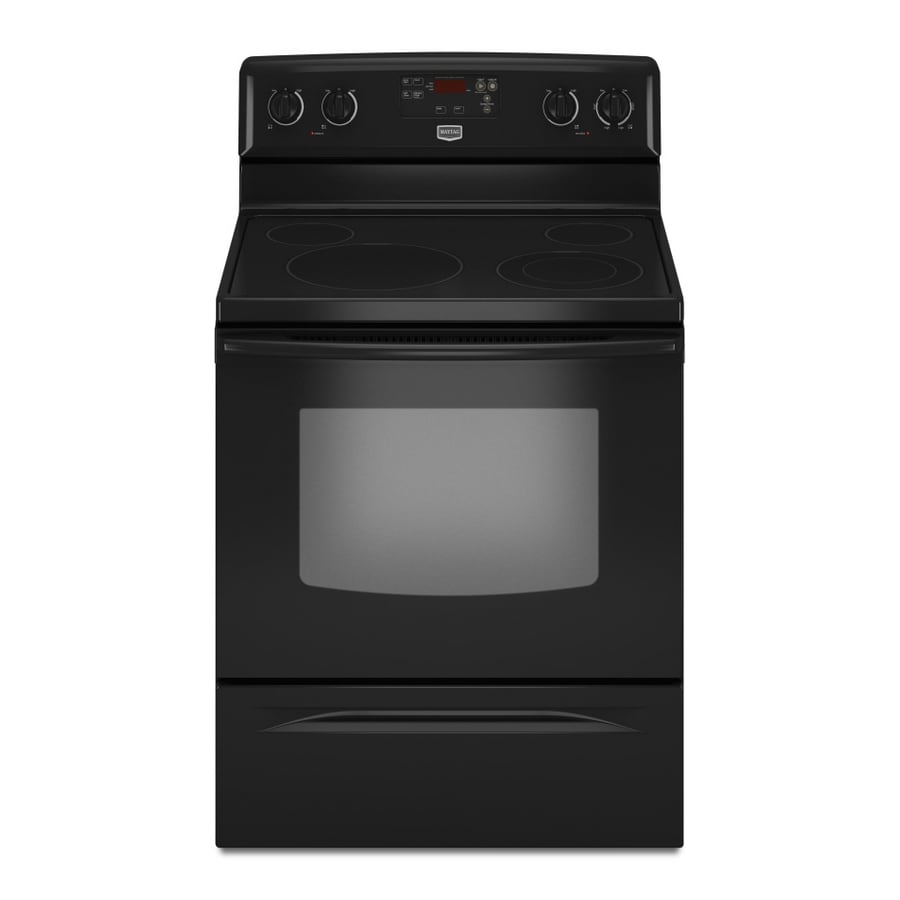 Maytag® 30Inch Freestanding Electric Range (Color Black) at