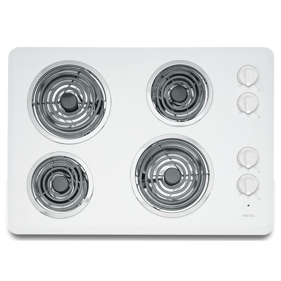 Maytag Electric Cooktop White Common 30 In Actual 30 In At