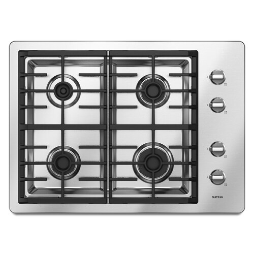 Write A Review About Maytag 4 Burner Gas Cooktop Stainless