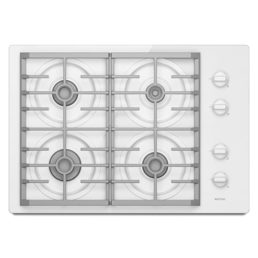 Maytag 30 Inch Gas Cooktop Color White At Lowes Com