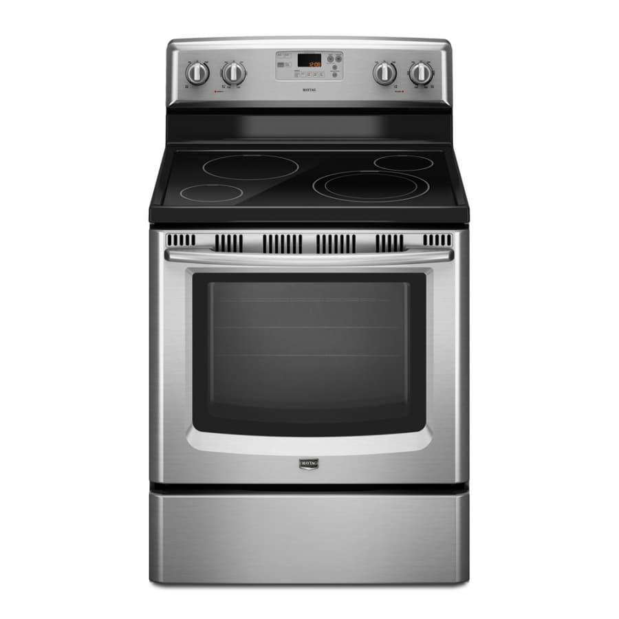 Maytag Smooth Surface Freestanding 5.6-cu ft Self-Cleaning Convection ...