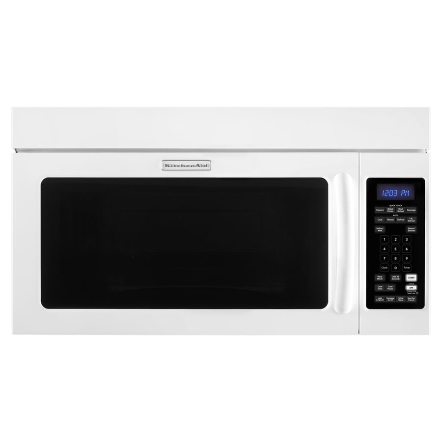 Kitchenaid 2 Cu Ft Over The Range Microwave White At Lowes Kitchenaid 2 Cu Ft Over The Range Microwave White