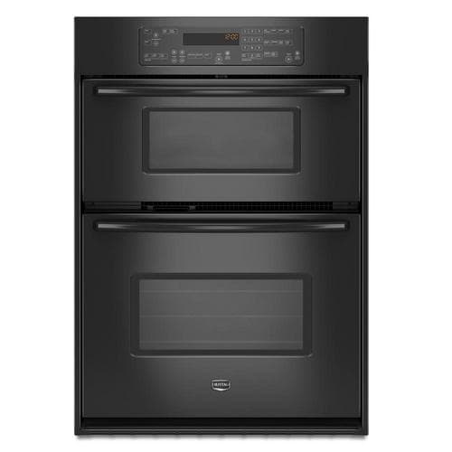 Maytag 29.75-Inch Microwave Wall Oven Combo (Color: Black ...