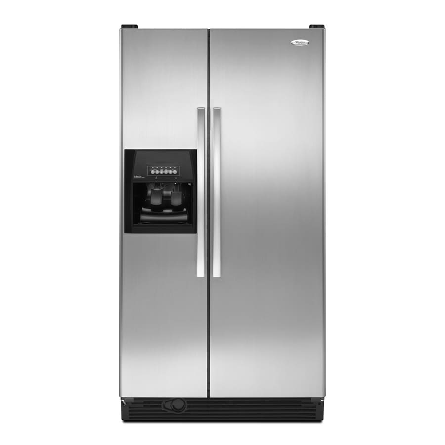 Whirlpool 25 3 Cu Ft Side By Side Refrigerator Stainless Steel ENERGY 