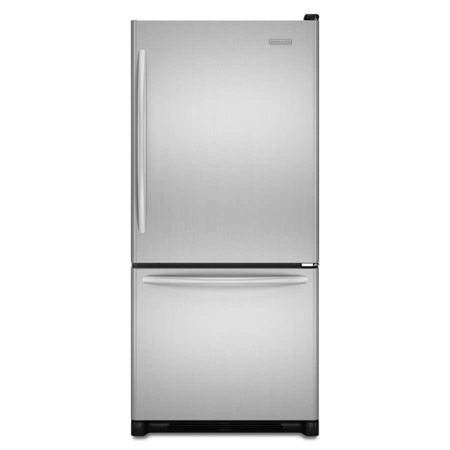 KitchenAid 18.5 Cu. Ft. Bottom Freezer Refrigerator (Color Stainless