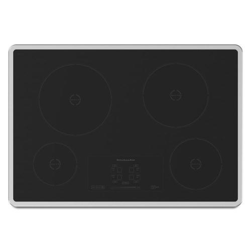 KitchenAid 4-Element Induction Cooktop (Stainless Steel) (Common: 30 ...