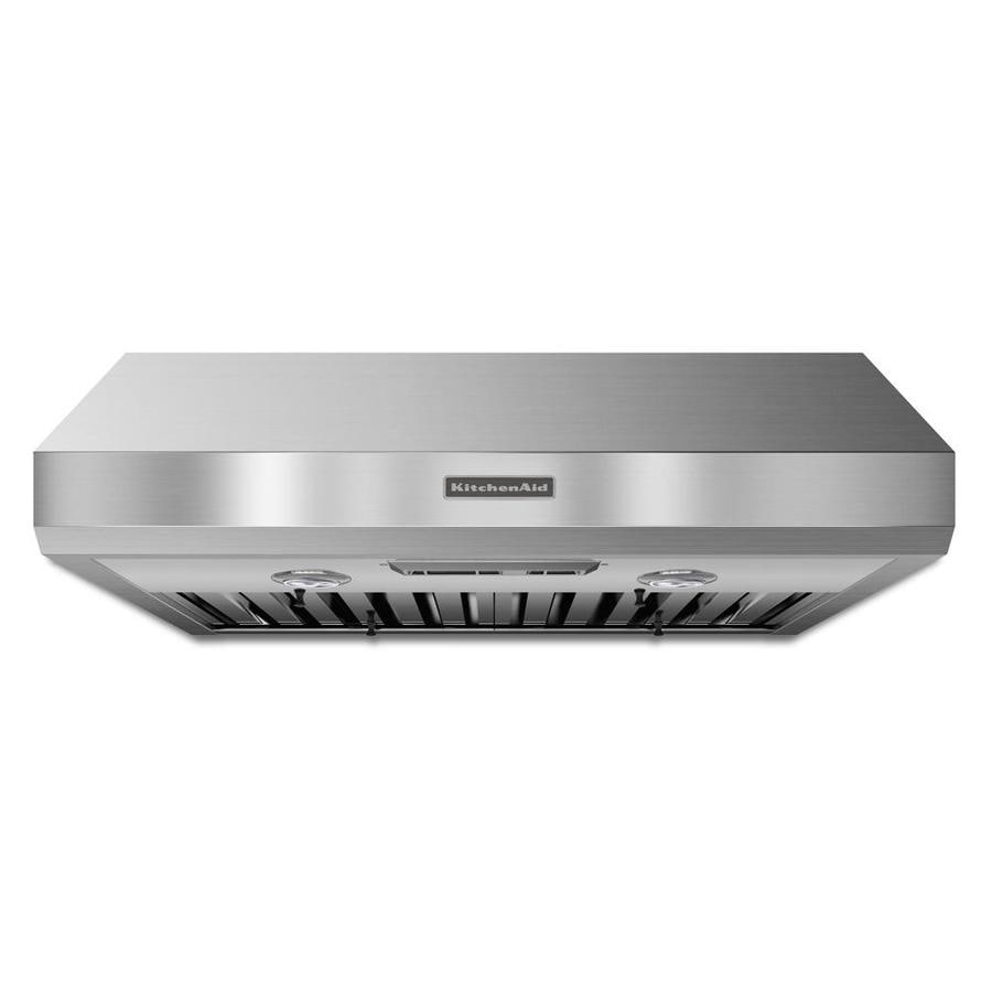 Kitchenaid 36 In Ducted Stainless Steel Undercabinet Range Hood
