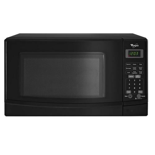 0.7 cu ft 700 watt countertop microwave in black