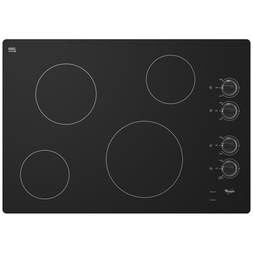 Whirlpool 30 Inch Element Smooth Surface Radiant Black Electric